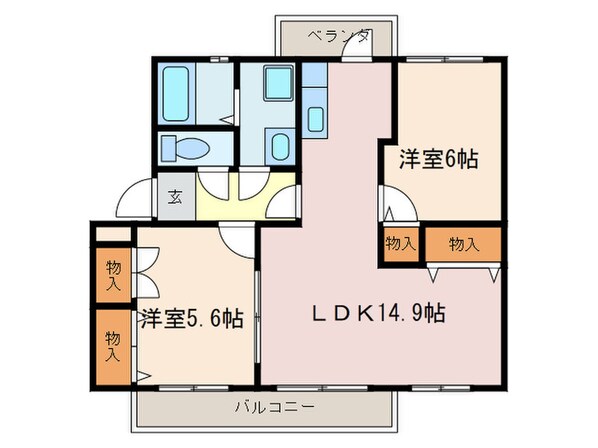 パークヒルズ堀内の物件間取画像